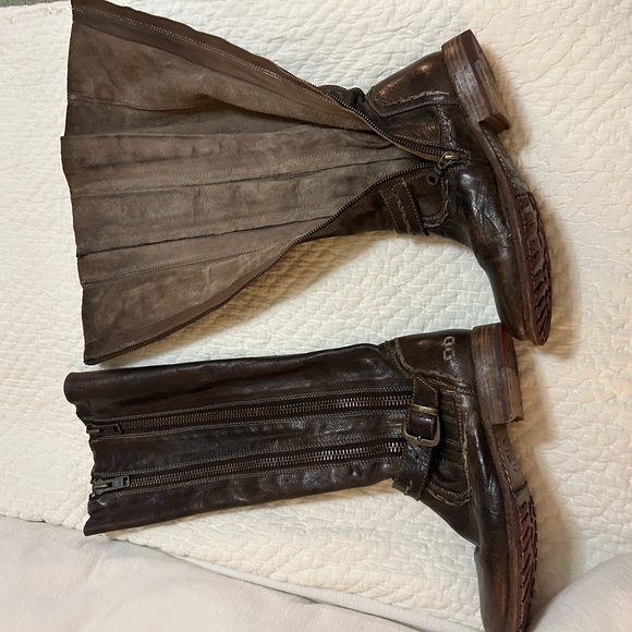Women’s Bed Stu - Size 9 Brown Leather Boots - Tall with adjustable calf width - Picture 8 of 16